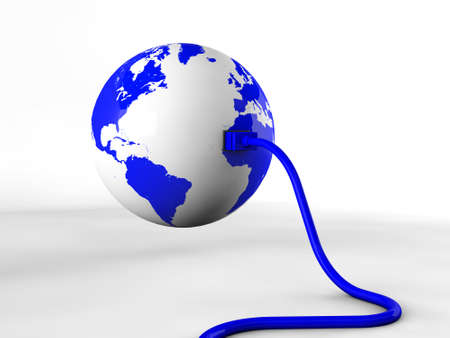 Connecting the world の写真素材