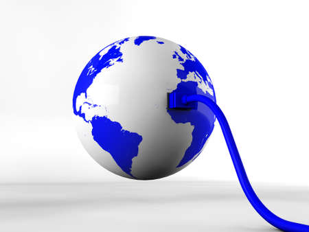Connecting the world の写真素材