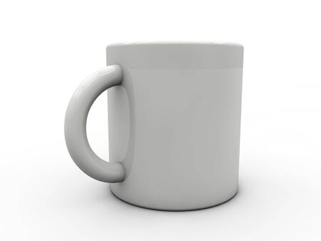 White cup isolated の写真素材