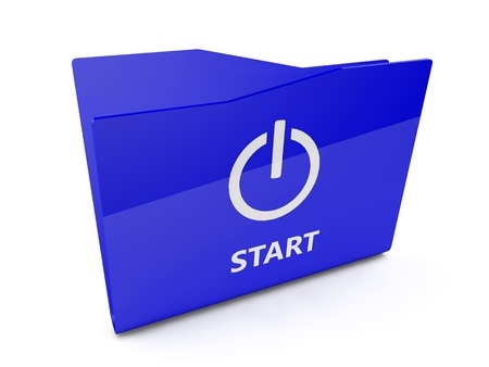 3d start folder の写真素材