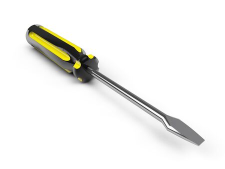 screwdriver isolated on white background の写真素材