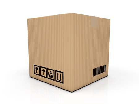 cardboard boxの写真素材