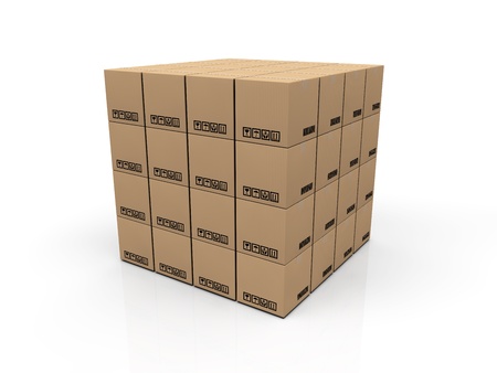 cardboard boxの写真素材