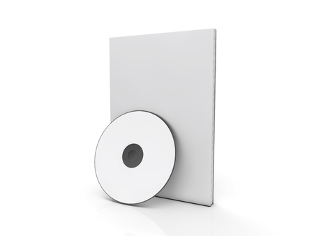 blank software box with cdの写真素材