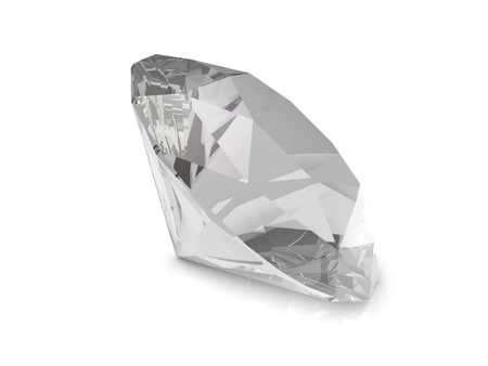 diamond on white backgroundの写真素材