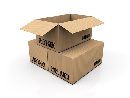 cardboard box の写真素材