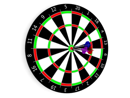 Darts and Classic Darts Board の写真素材