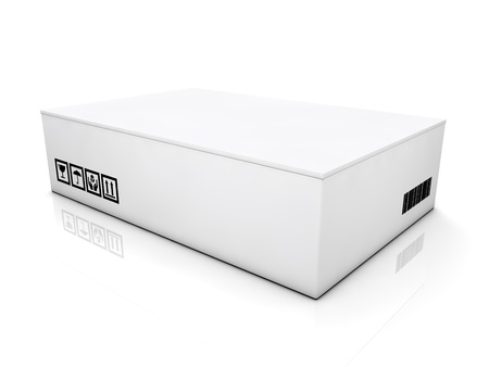 blank boxes isolated on white background