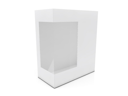 blank boxes isolated on white background の写真素材