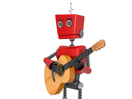 red robotic toyの写真素材