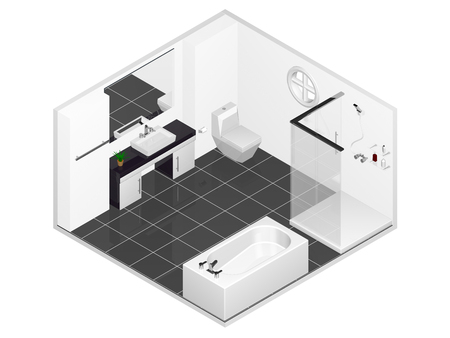 isometric 3d toiletの写真素材