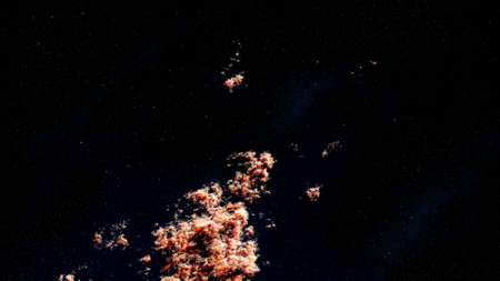 Universe filled with stars, deep space nebula and galaxy