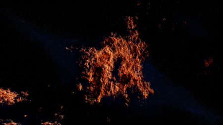 Universe filled with stars, deep space nebula and galaxyの写真素材