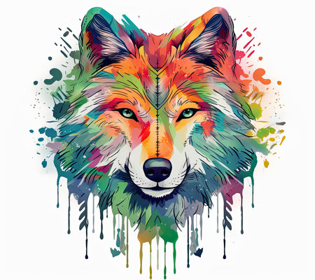 Spirit animal diamond painting art painting artの素材