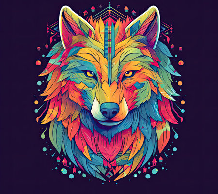 Spirit animal diamond painting art painting artの素材