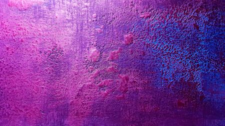 Pink blue texture for background design. Delicate classic texture. Colorful background Colorful wall. Fragment of a stone wall with colorful signs and paint lighting. background with copy spaceの写真素材
