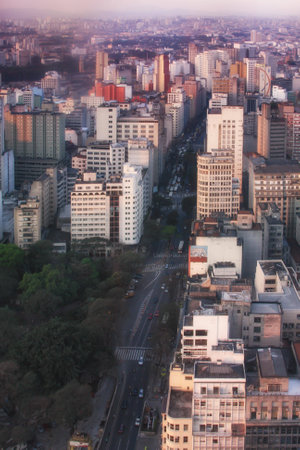 Sunset over Sao Paulo