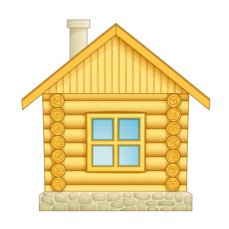 Log house icon.  のイラスト素材