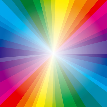 Colorful background with spectrum raysのイラスト素材