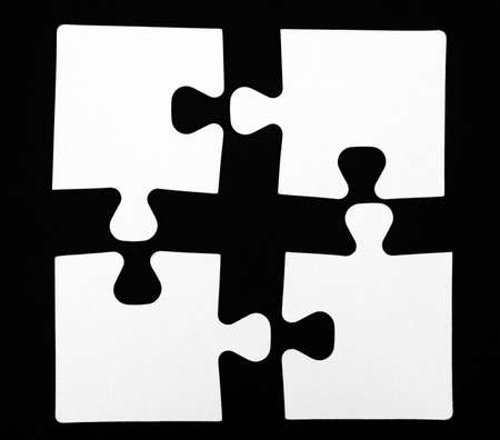 Simple puzzle on black background