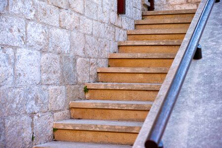 Close up of stone staircase