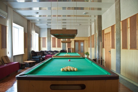 Billiard room interior