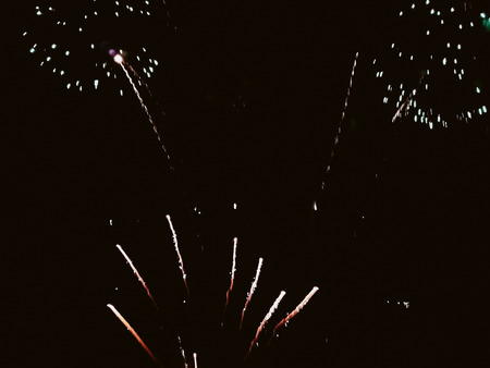 Beautiful special effects bokeh lights joyful motion backgroundの写真素材