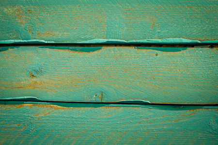 Vintage old blue wood planks backgroundの写真素材