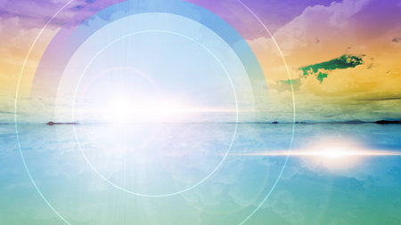 Sunlight, spring timeの写真素材