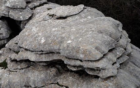 El Torcal de Antequera is a nature reserve in the Sierra del Torcal mountain range located south of the city of Antequera, in the province of MÃ¡laga off the A45 road in Andalusia, Spain. It is known for its unusual landforms, and is one of the most impreの写真素材