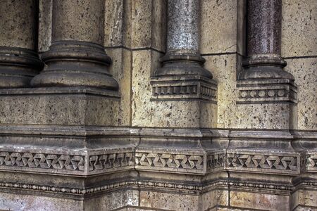 Detail of the architecture of Sacre Coeur Basilica in Paris, Franceの写真素材