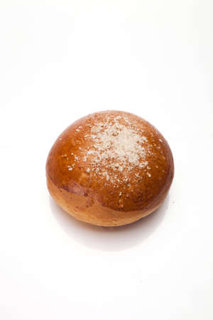 sweet bun on white isolated の写真素材