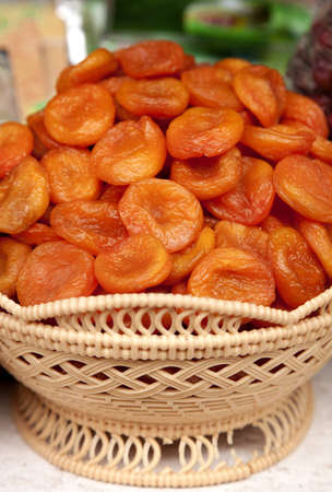 Dried apricots の写真素材