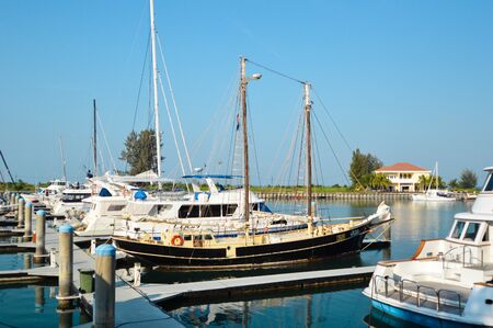 Yacth with the blue sky.のeditorial素材