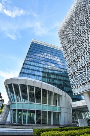 Modern office building architecture in Putrajaya, Malaysia. the photo was taken 15/05/2017