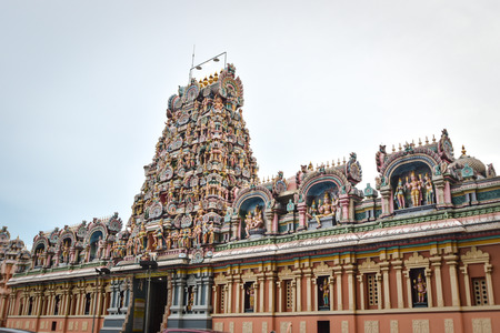 Sri Kandaswamy Kovil, Hindu temple in Brickfields, Kuala Lumpur Malaysia. Photo was taken in 2017