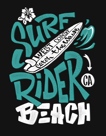 Surf rider banner.のイラスト素材