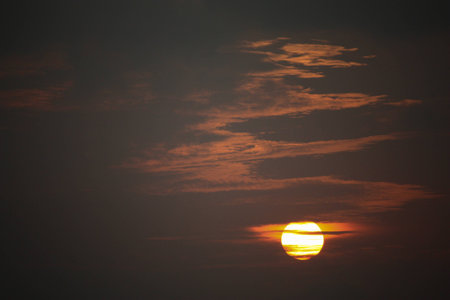 Close up Sunset at Panwa Cape Phuketの写真素材