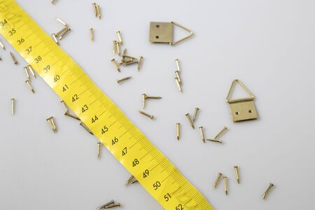 Yello meter and hang up with tacks