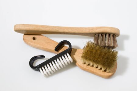 Brushes in a white background compositionの写真素材