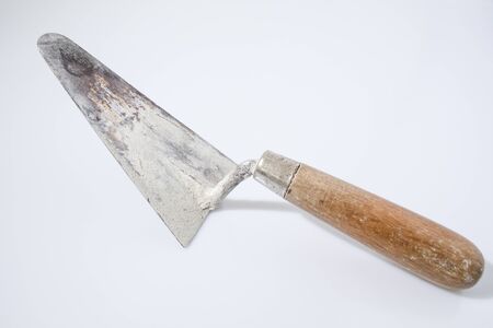 Building tools trowel in a white background compositionの写真素材