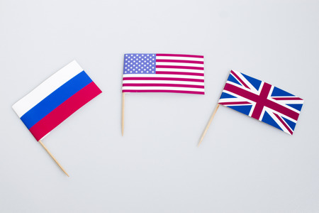 World flags isolated in a white background compositionの写真素材