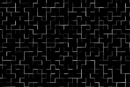square abstract on the black background
