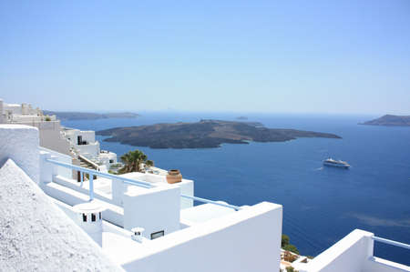 santorini island greeceの写真素材