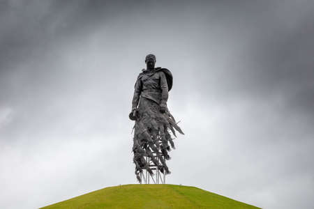 Russia, Tver region, Rzhev city, 14 September 2020: Rzhev Memorial to the Soviet Soldier