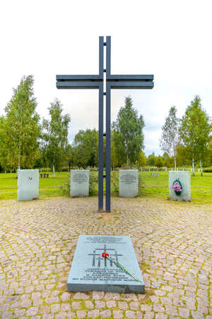 Russia, Tver region, Rzhev city, 14 September 2020: Rzhev memorial to the fallen German soldiers.のeditorial素材