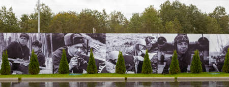 Russia, Tver region, Rzhev city, 14 September 2020: Rzhev Memorial to the Soviet Soldierのeditorial素材