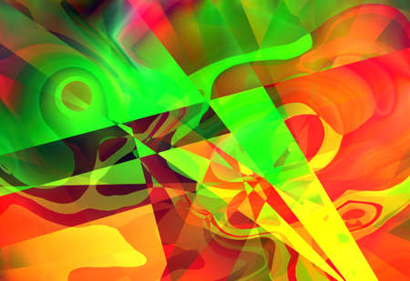 abstraction from multicolored gradients and linesの写真素材