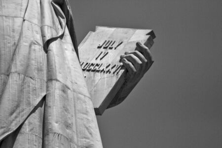 The Fourth Of July, The Statue Of Liberty, New York Cityの写真素材