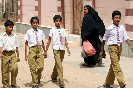 Bikaner, India, Juli 28, 2009 - Indian Schoolkidsのeditorial素材
